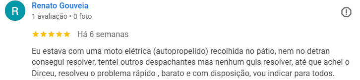 Feedback Cliente Despachante SP
